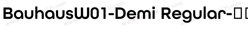 BauhausW01-Demi Regular字体转换
